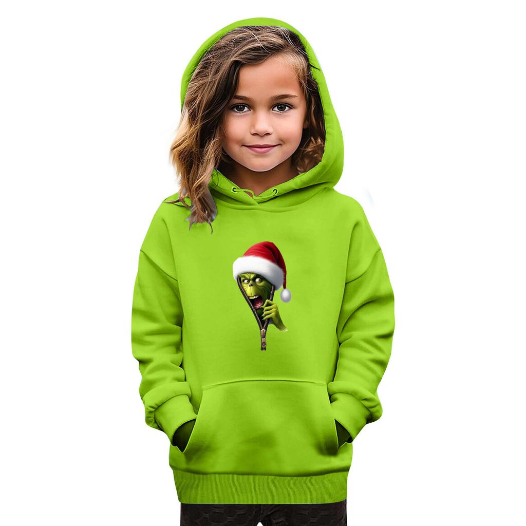 Sweatshirts For Teen Girls Hoodies Long Sleeve Drawstring Pullover Cute Oversized Hoodie Christmas Day