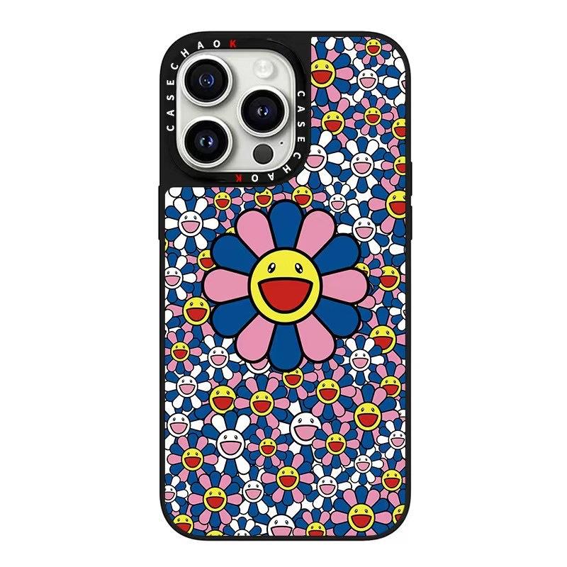 Colorful Sunflower for Apple 16promax Mobile Phone Case for IPhone15pro Mirror 14plus Cartoon 13 For  Apple 16PROMAX