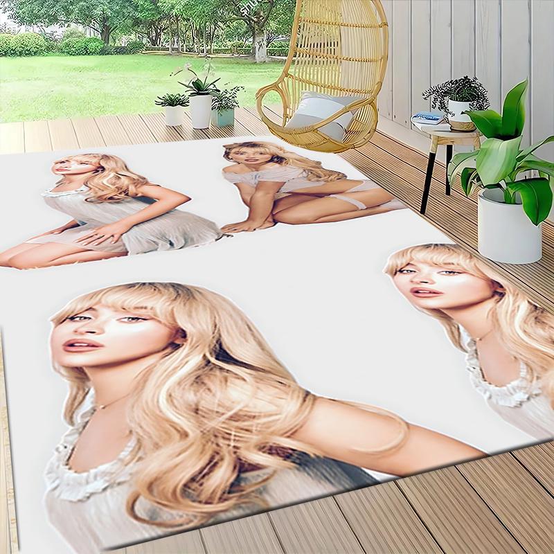 Golden Hair Dream Carpet Rug Soft Washable Antislip Home Living Room Sofa Mats Personalized Christmas Rug