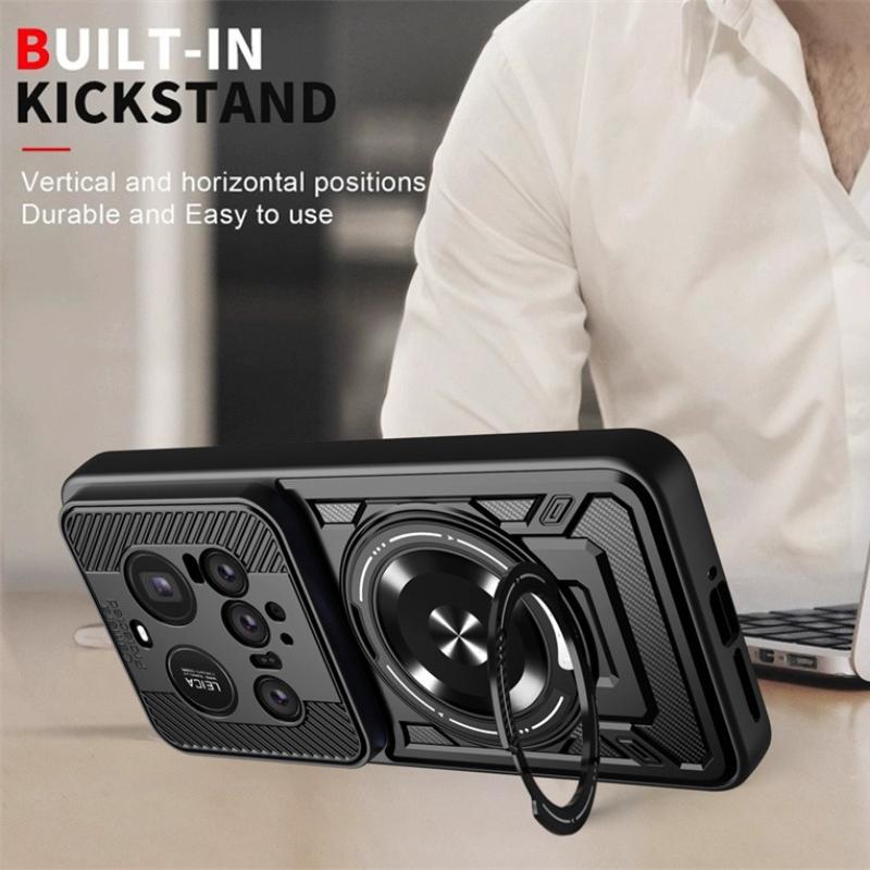 Heavy Duty Armor Case For Xiaomi 15 Ultra Mi 14 Ultra Protective Cover Ring Stand Holder Shockproof Fundas Coque Capa