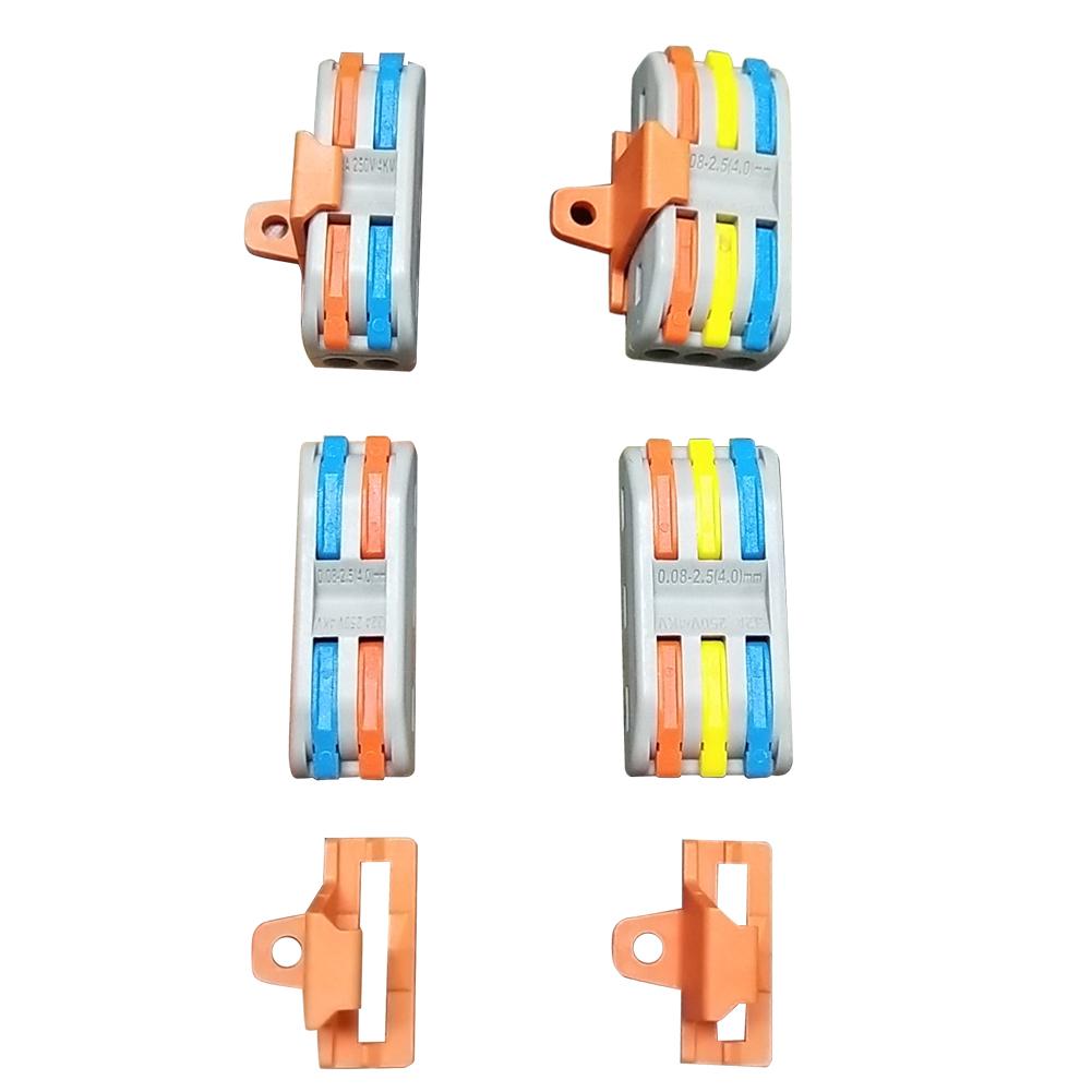 48Pcs Wiring Connector Conductor Colorful 1128AWG PCT22 PCT23(16pcs 2 Positions 8Pcs 3