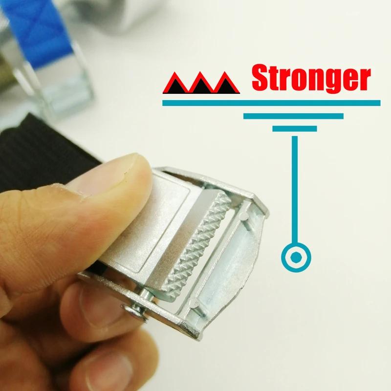 Chingi de marfă 3M cu cataramă Curea de ancorare pentru motocicletă, mașină, bicicletă, cablu de remorcare metalic, curea puternică cu clichet pentru geantă de bagaje