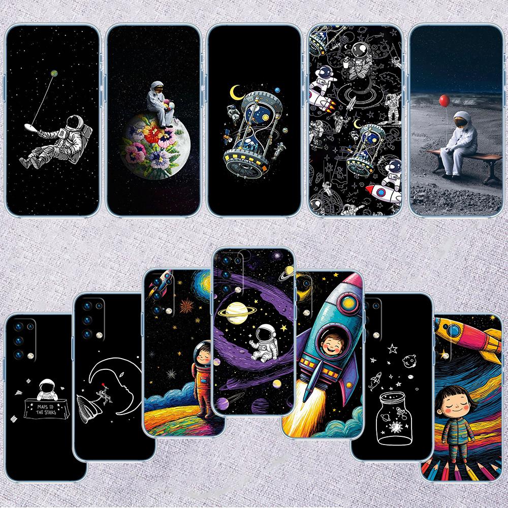 BH4 astronaut Planet Space moon Case for LG K22 K30 K40 K40S K41 K42 K50 K50S K51 K51S K52 K61 K62 K71 K92 Q60 Q61 V40 V50 V60