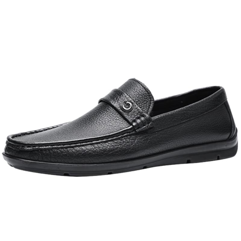 Qianbaidu Men s Soft Lambskin Loafer Moccasins 42