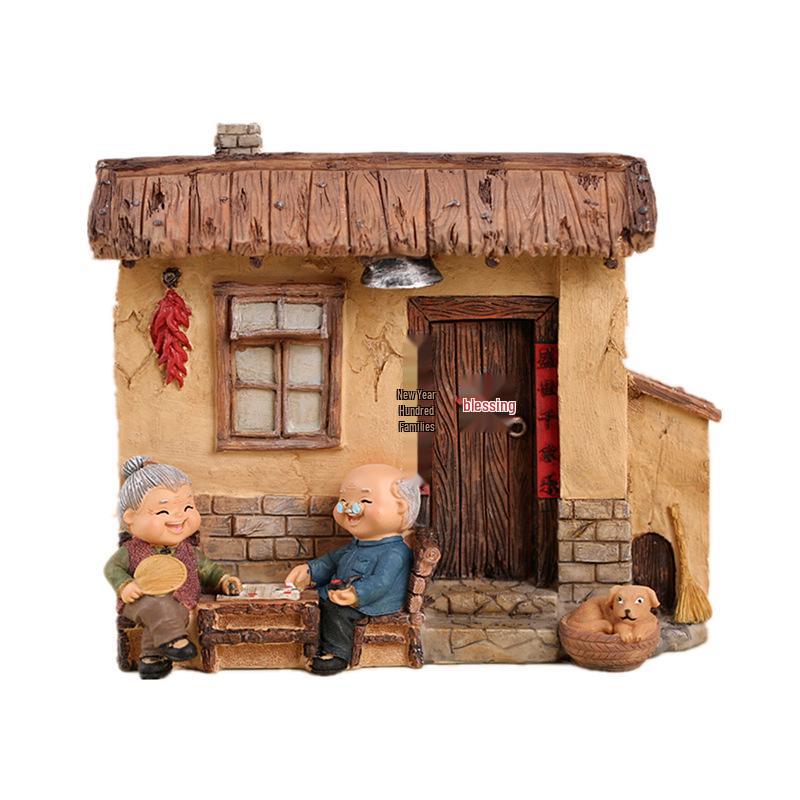  Ornamente cuplu în vârstă în stil Zakka japonez - Decor creativ pentru casă și cadouri de nuntă