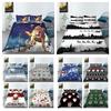 Christmas Print Duvet Cover Set Warm Bedding Cover Set Christmas Style Quilt Cover Girl Woman Home Textiles