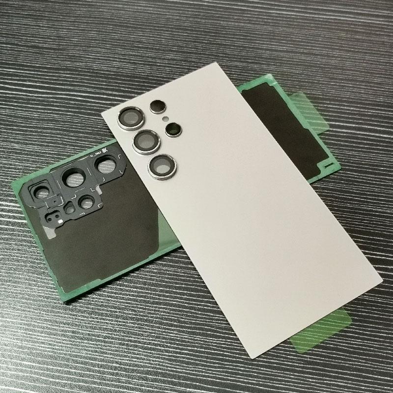 For Samsung Galaxy S24 Ultra Battery Back Cover Glass Rear Housing Cover Replacement With Camera Lens for Galaxy S24Ultra