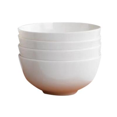 Pure White Ceramic 5-Inch Bowl Set
