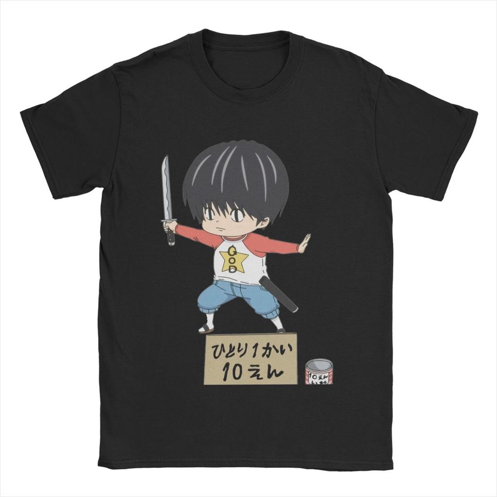 Awesome Kotaro Lives Alone T-Shirts for Men Round Collar Pure Cotton T Shirt Anime Short Sleeve Tees Printed Tops