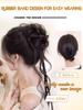 Chinese Style Flower Bud Head Synthetic Hair extension Wigs Natural Fluffy Slightly Curly Twisted Braid Wig Hair Accessories