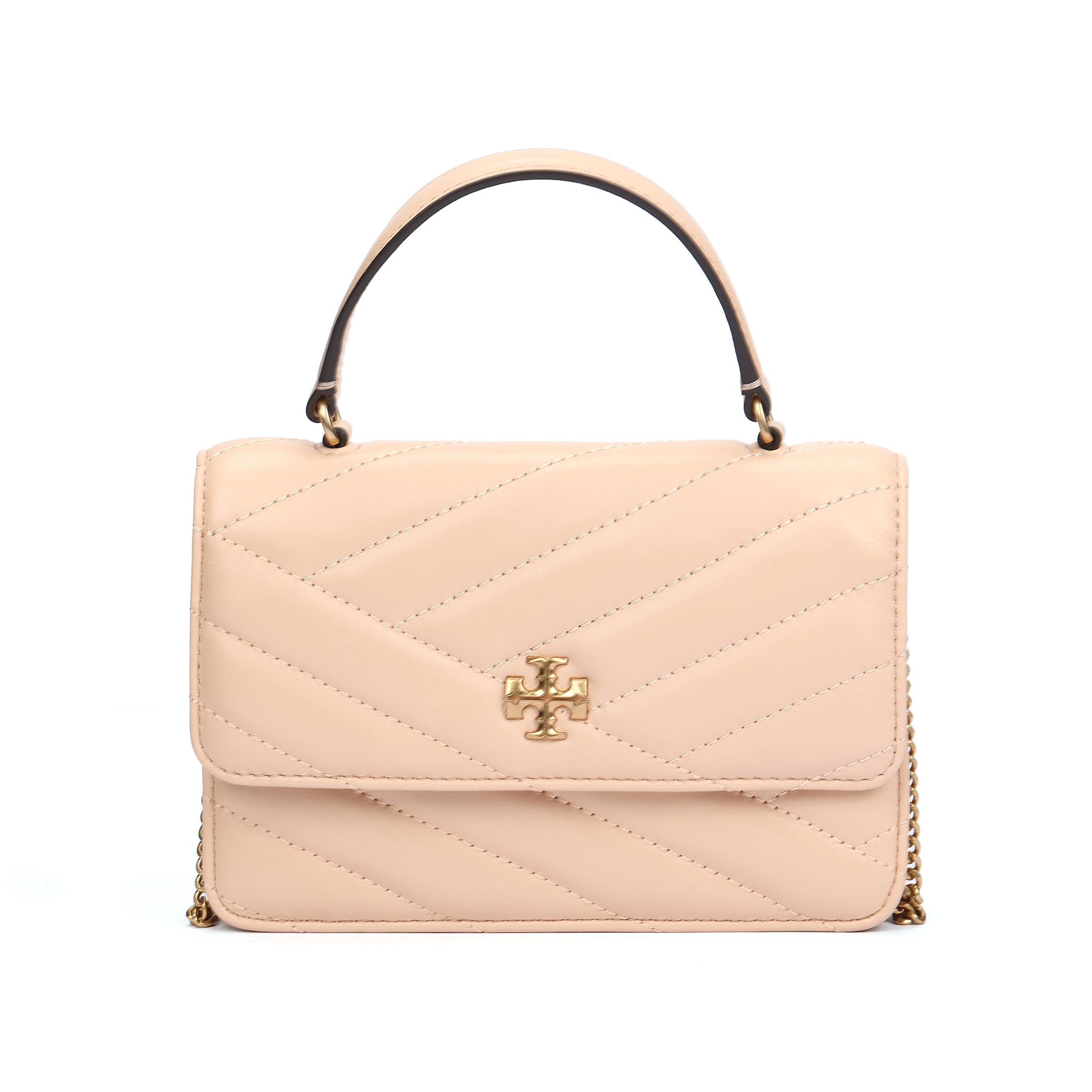 

Tory Burch Kira Double T Pattern Turnlock Hardware Shoulder Crossbody Napa Leather Mini Handbag Women handbags Cream 152356-654 Basic Set (Bag+Dust Bag)