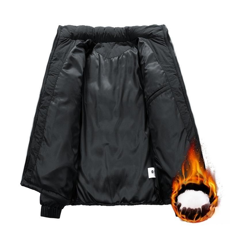 Cotton Jacket Men's Models Winter Casual Trend Thickened Cotton Jacket Hooded Splicing Bread Clothing Jacket Men Fashion Casual Jacket