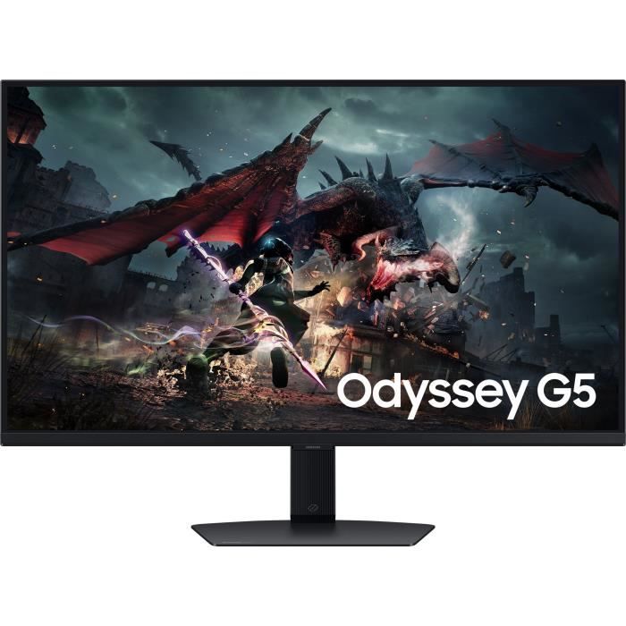 Ecran PC Gamer - SAMSUNG - 32  - WQHD - 180Hz - Dalle IPS - 1ms - Ajustable en hauteur - LS32DG500EUXEN