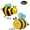 6/10pcs Cute Bee Foil Balloons For Bee Themed Party Birthday Baby Shower Wedding Anniversary Party Decorations Supplies Gifts