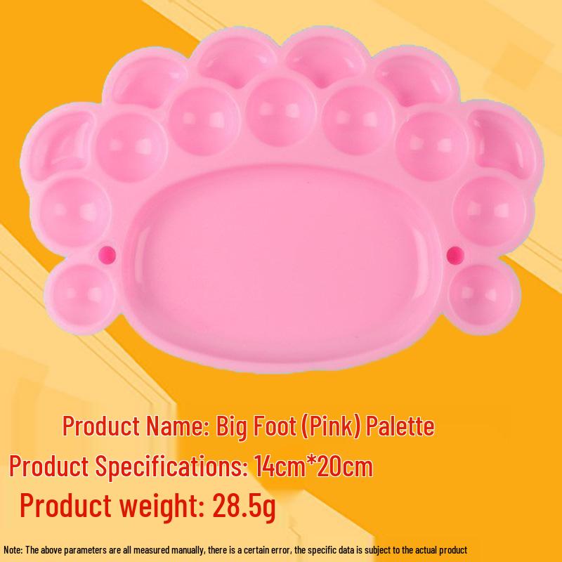 Children's Plastic Color Mixing Palette for Gouache Paints