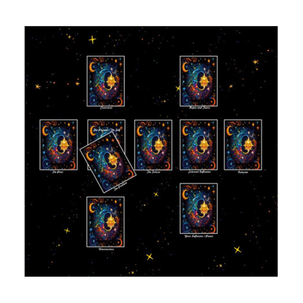 Divinations Tischdecke Lesekarte Astrologie Tarots Karten Tischdecke Altartuch Divinations Brettspiel Zubehör