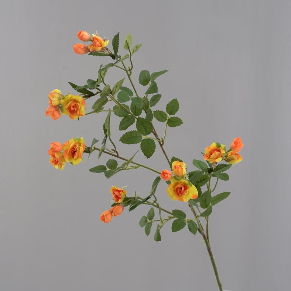 Real Touch Silk Mini Rose 65cm Simulation Rose Flower  Home Office Decor