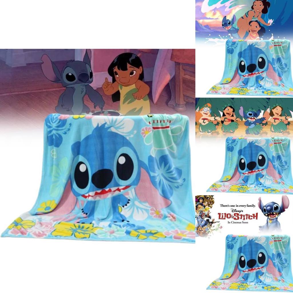 Cozy Plush Cartoon Patterned Air Conditioning Blanket For Kids With Man Design
