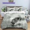 Club Atletico River Plate2 Pattern Bedding Quilt Set  Home Decoration  Gift (1 * Duvet Cover + 2 * Pillowcase  Without Core)