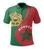 Morocco Polo Shirt Morocco National Flag 3D Printing Men and Women Casual Oversized Short Sleeve T