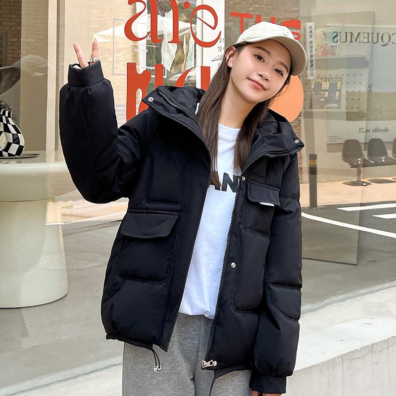 Hooded small  clothes women's new design sense niche coat winter down  jacket student  clothes