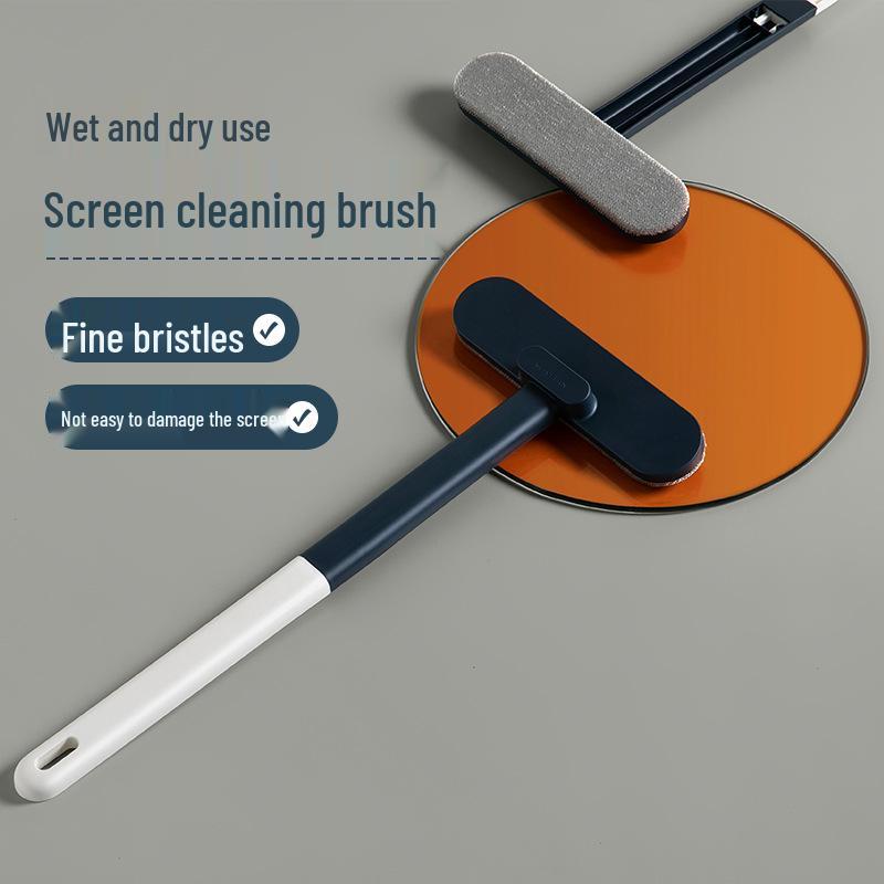 Dual-Use Window Screen Cleaner: Wet/Dry Brush, No-Disassembly, Multi-Functional Cleaning Tool