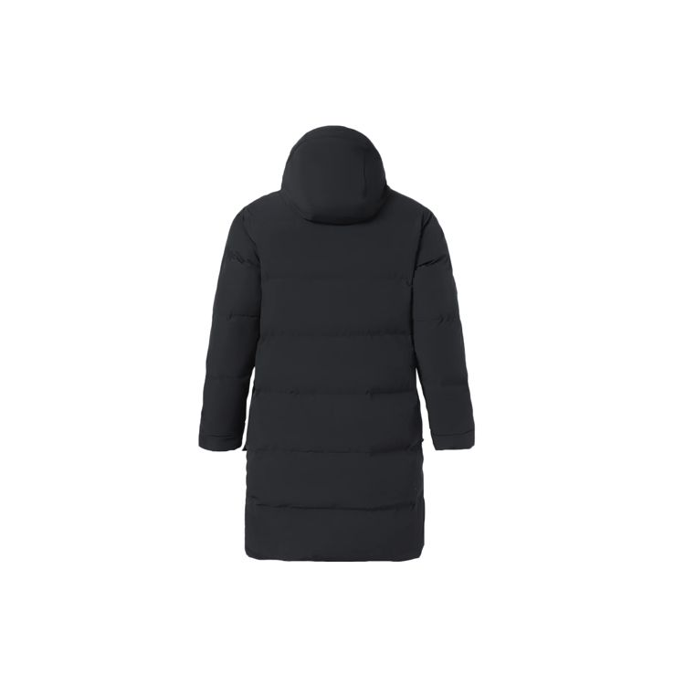 Li Ning Training Series Warm Solid Color Loose Mid-Length Down Jacket Men Outerwear Black AYMR023-1