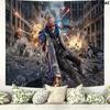 Overwatch Heroes Wall Tapestry Aesthetic Wall Hanging Printed Fabric Blanket Decorative Tapestries for Bedroom Living Room Home Decor