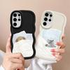 Soft Phone Cover Case for Samsung Galaxy A26 S22 Ultra S25 A25 S24 S20 FE S21 S23 Plus A24 A36 A55 A34 A35 A54 Cartoon Dog