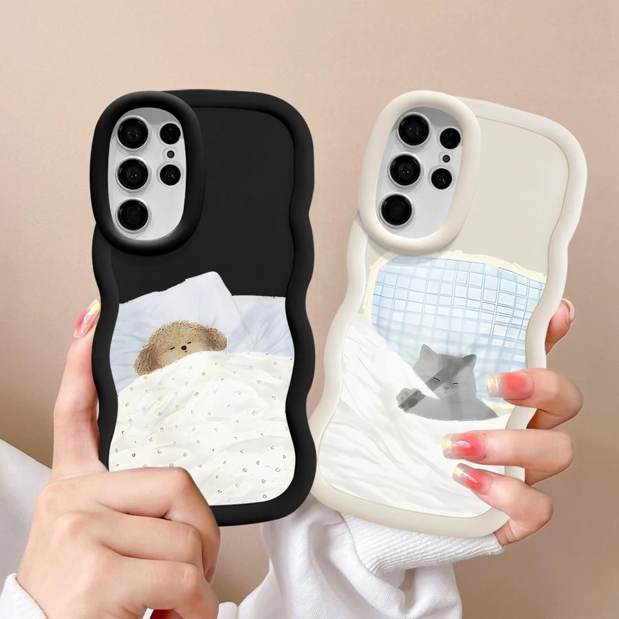 Soft Phone Cover Case for Samsung Galaxy A26 S22 Ultra S25 A25 S24 S20 FE S21 S23 Plus A24 A36 A55 A34 A35 A54 Cartoon Dog