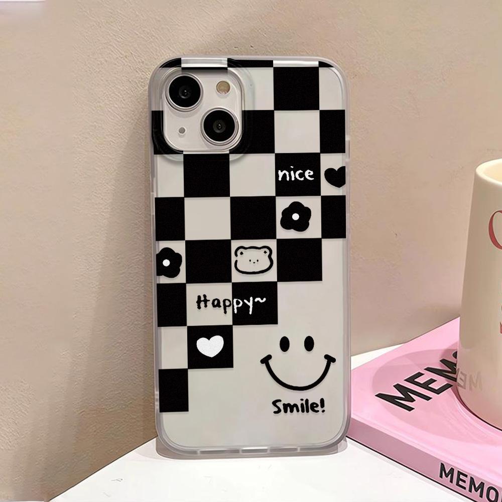 Etui na telefony komórkowe iPhone 11 13 15 Pro Max 12 14 Pro Max Etui iPhone 16 15 Plus 13 Pro 12 Mroźna tekstura Malowane kwiaty z kreskówek