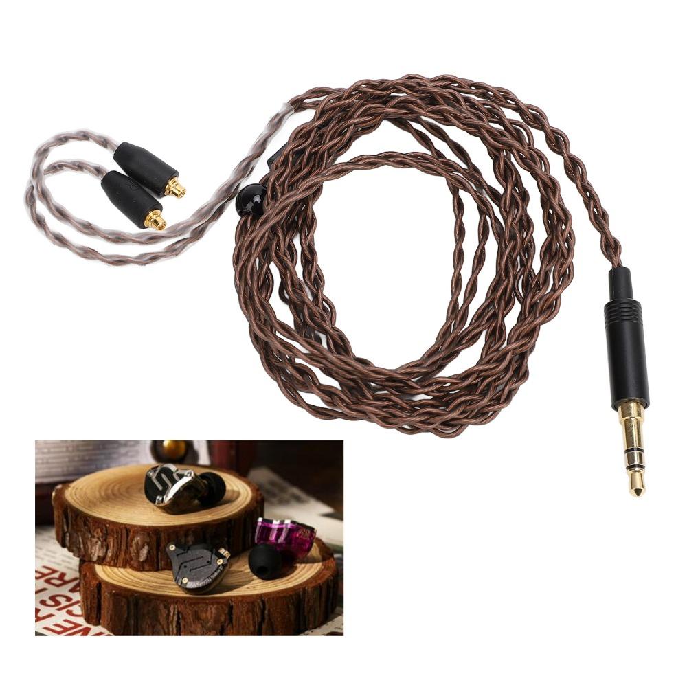 Plug and Play 4 Strands Woven Earphone Cable for SE535 UE900 for TINHIFI T2 for WESTONE ES10