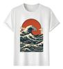 Tshirt Muscle Freaks Great Wave Estilo Katsushika Hokusai