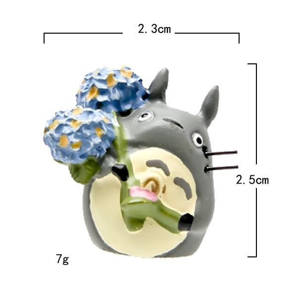 Sunflower My Neighbor Totoro Resin Figurine With Floral Theme For Garden Creative Diy Scene Decoration