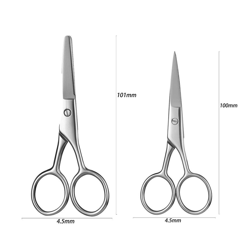 Steel Nose Hair Scissor Makeup Scissors Brow Clipper Eyebrow Trimmer Nail Cuticle Nipper Scissors