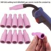 NEW SALE 1/2PCS Euro Style Welding Gun Tip Nozzle Shield Cup For Welding Torch MB-15AK 14AK MIG/MAG Gas Ceramic Nozzle