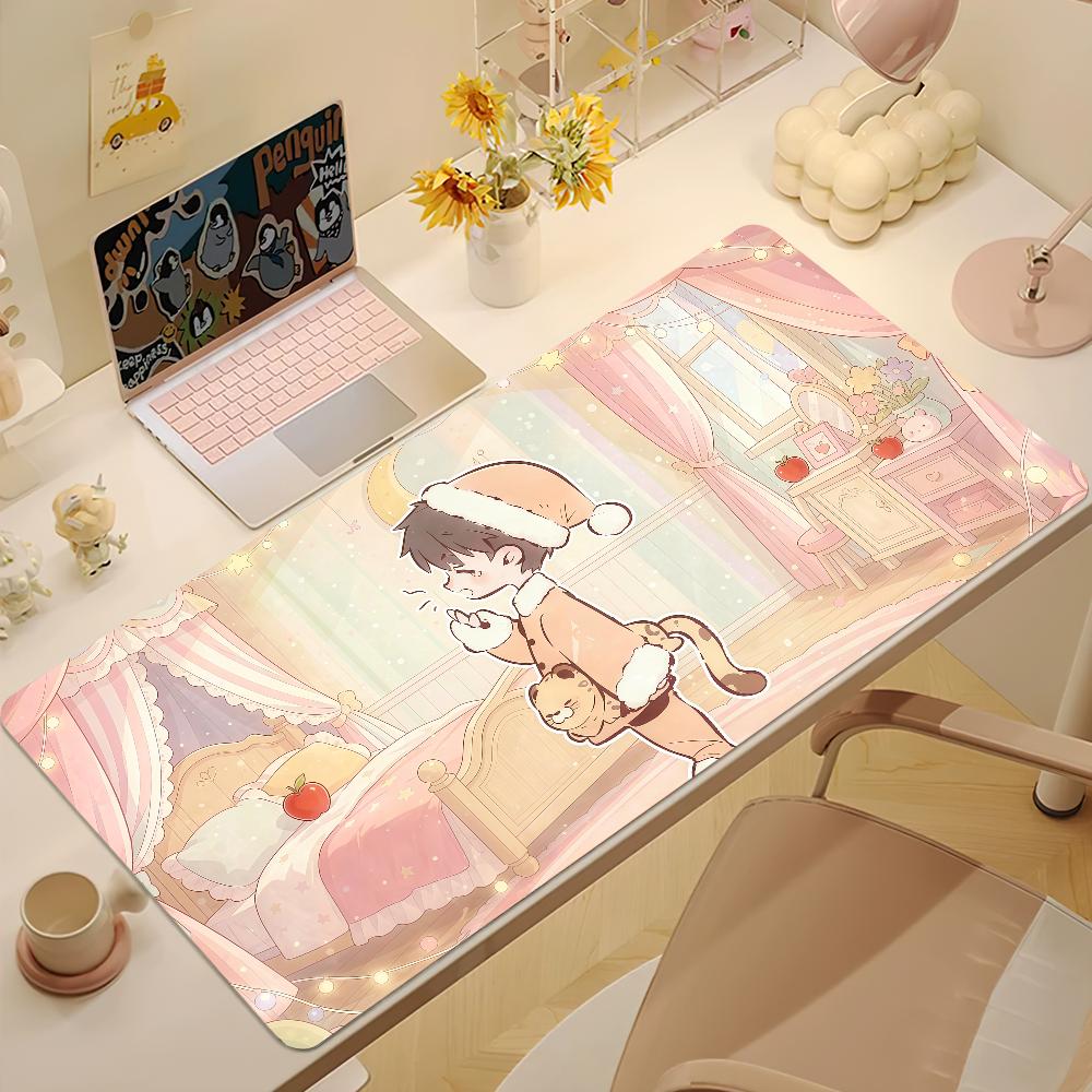 Cute Love And Deepspace Mouse Pad Large NonSlip Lockedge Desktop Computer Desk Mat Keyboard Mousepad Office Gamer Student