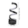 Spiral LED Tischleuchte 3 Farbtemperaturen Stufenloses Dimmen USB-betrieben Moderne Dekorative Schreibtischlampe