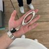 Oval Multifunctional Belt Buckle For Women Men Simplicity Belt Buckle Accessories Unisex Key Ring Alloy Carabiner