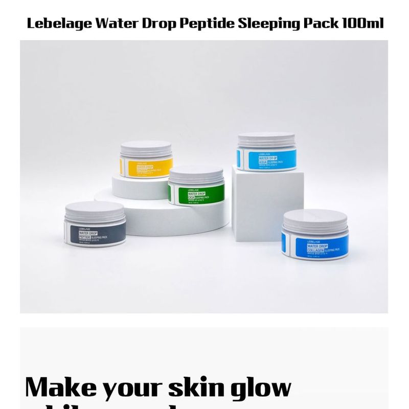 LEBELAGE - Water Drop Peptide Schlafmaske