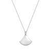 Baojia V Gold Electroplated Mother-of-Pearl Pendant Necklace