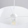 Round white hanging lamp Ø30 cm NOVA 1xE27 15W SL.1403 Sollux Lighting