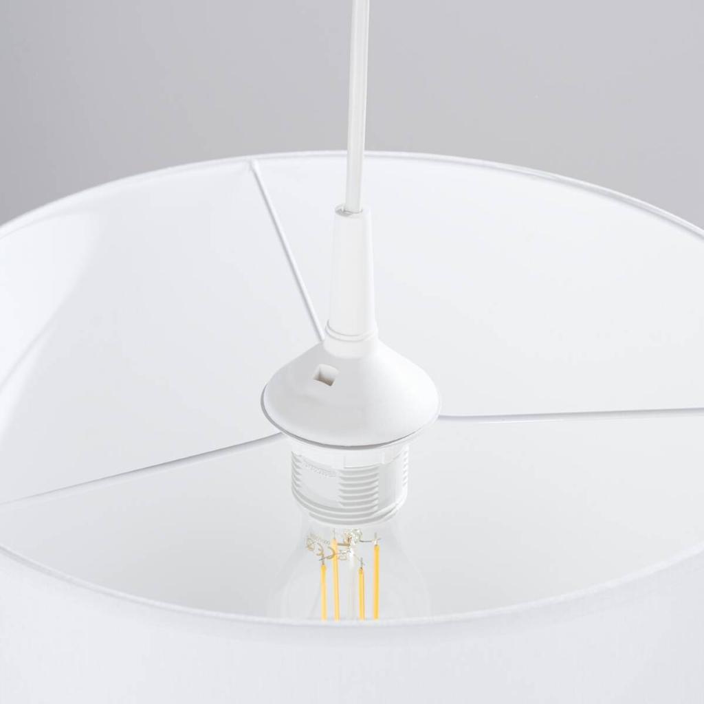 Round white hanging lamp Ø30 cm NOVA 1xE27 15W SL.1403 Sollux Lighting