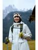 Women's Slimming Mid-length Hooded Jacket - Plus Velvet, Warm, Breathable, Windproof, Waterproof for Winter Outdoor Mountaineering.
