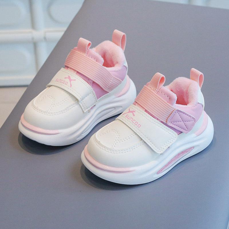 Children's Sports Shoes Leather 2025 Spring and Autumn Toddler Shoes for Girls Boys Non-slip Casual Running Shoes