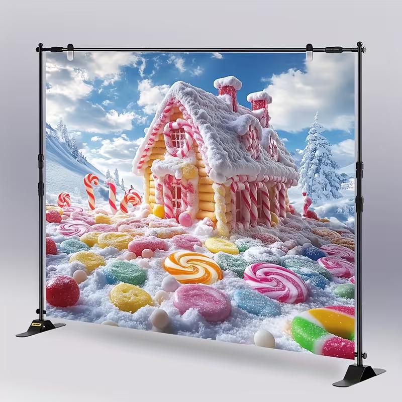 2D Flat Print Magical Candy Land Backdrop for Studio Photoshoot & Live Stream
