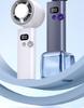 Portable High-Speed Bladeless Mini Fan with Digital Display and Cooling Ice Pack