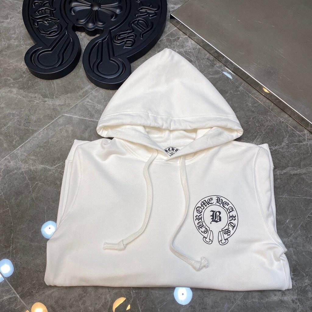 8081 CHROME HEARTS 2025 Nová jarná a jesenná nadrozmerná tenká mikina s kapucňou s logom v klasickom štýle pre páry