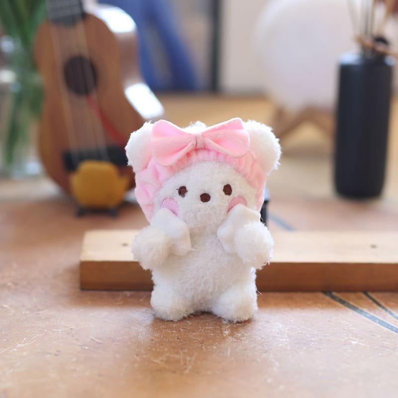 Plush Dog Bath Towel Keychain With Soft Short Plush For Kids And Kids Rooms