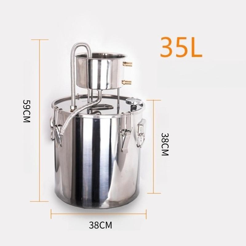Household Fermented Steaming Wine Equipment Stainless Steel Homemade Brewing Machine Large Capacity DIY Alcohol Distiller
